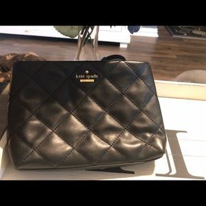 Black quilted leather Kate Spade Crossbody